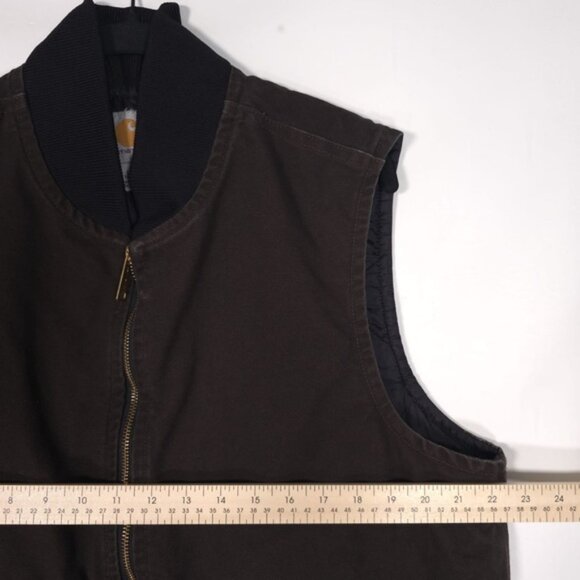 Carhartt Men's Vintage Y2K Sandstone Arctic Quilt V02 Brown Vest Jacket L TALL - Picture 7 of 14